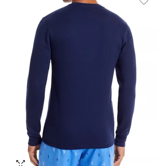 POLO Ralph Lauren Embroidered Logo Long Sleeve Sleep Tee, 1XT - Picture 4 of 13